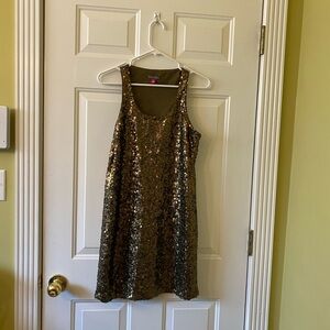 Vince Camuto gold dress